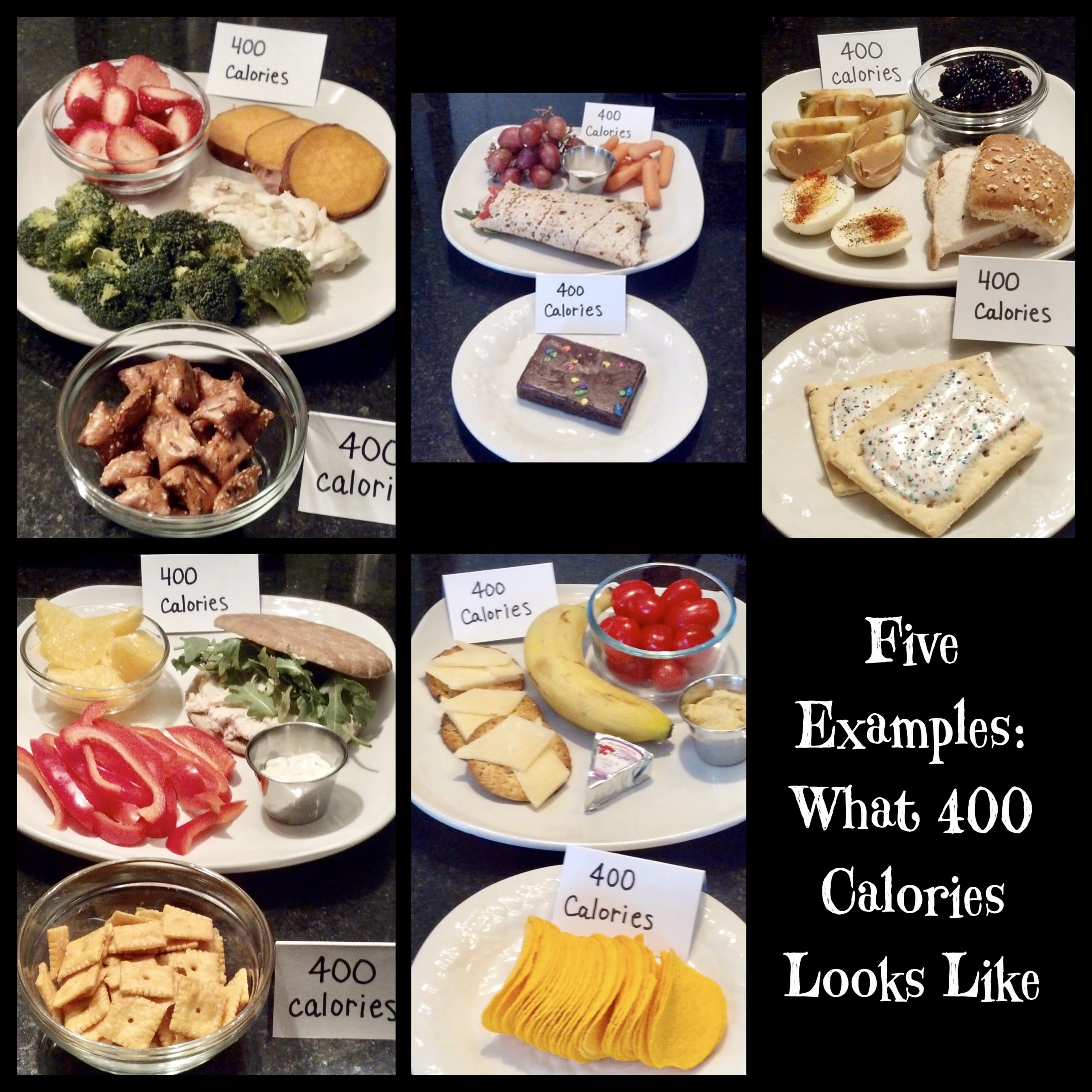 What Does 400 Calories Look LIke Scaled 