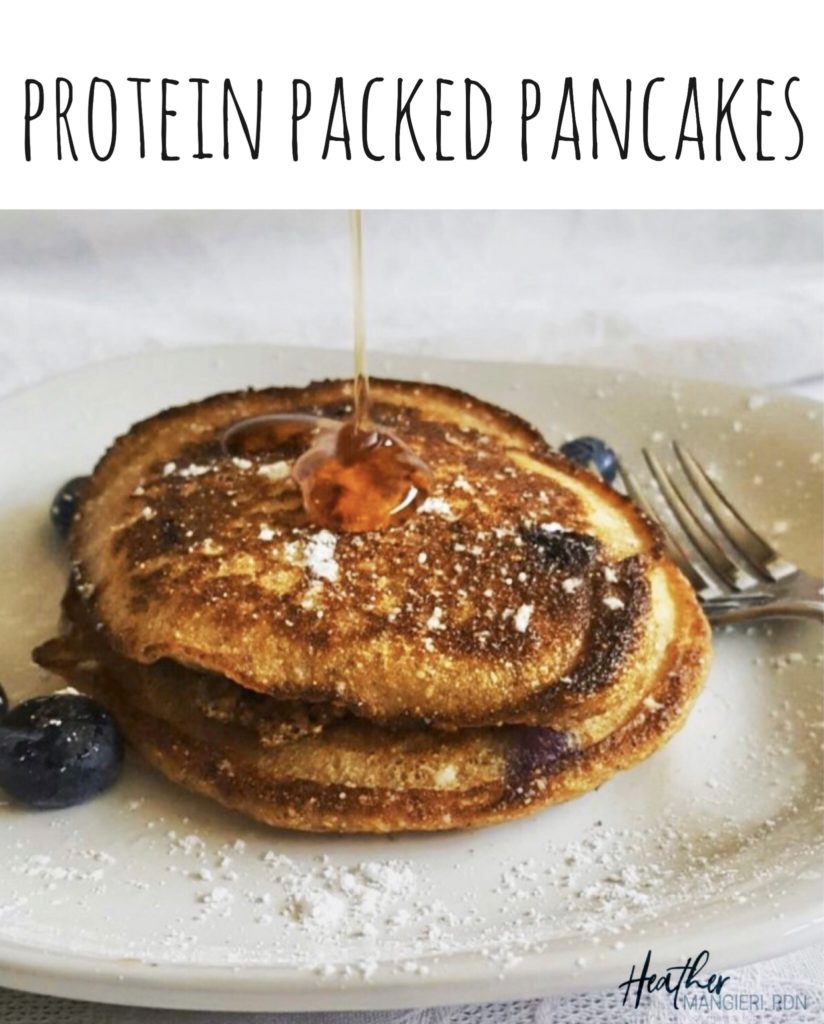 Simple Protein Pancakes - Heather Mangieri Nutrition