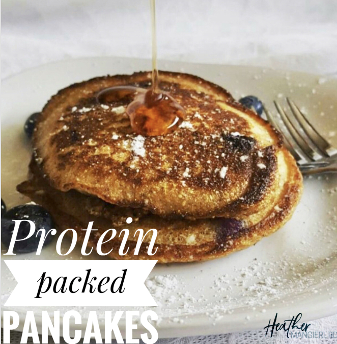 Protein packed pancakes made with cottage cheese