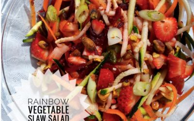Rainbow Vegetable Slaw Salad