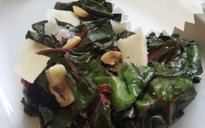 Swiss Chard with Fresh Shaved Parmesan