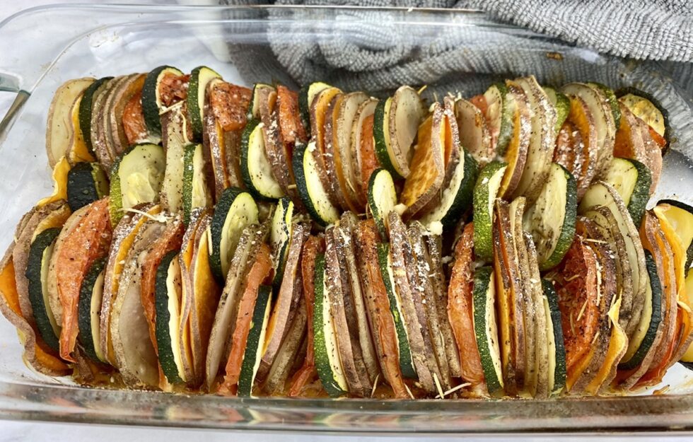 Potato, Tomato And Zucchini Casserole Heather Mangieri Nutrition