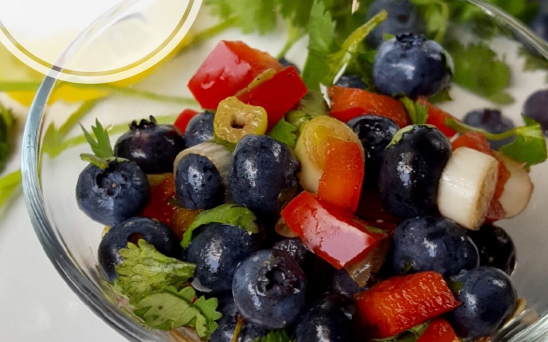 Low Calorie and Healthy Blueberry Salsa