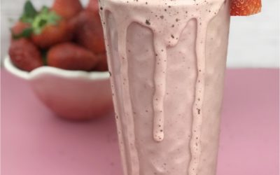 PB & Chocolate Strawberry Protein Smoothie