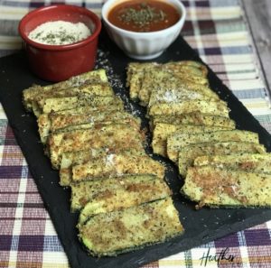 How to make healthier oven baked breaded zucchini- Recipe, calories and nutrition information