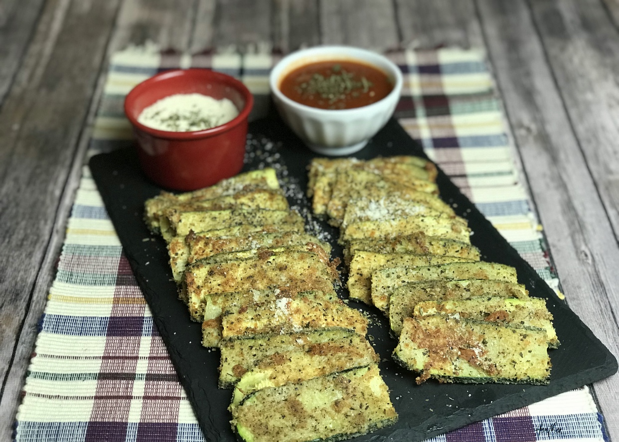 Baked, Breaded Zucchini Heather Mangieri Nutrition