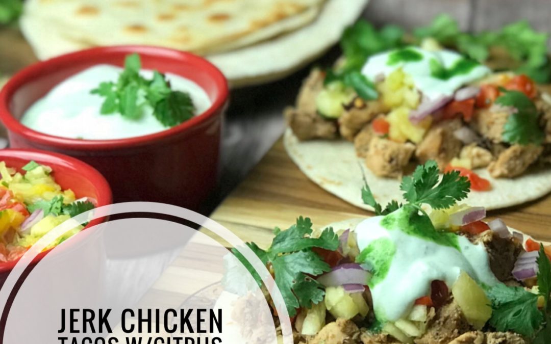 Healthy Jerk Chicken Taco that are low calorie