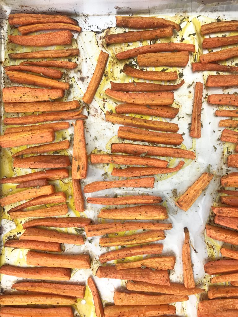 These oven-roasted carrots make a great side and pair perfectly most main dishes. Give them a try and watch them disappear.