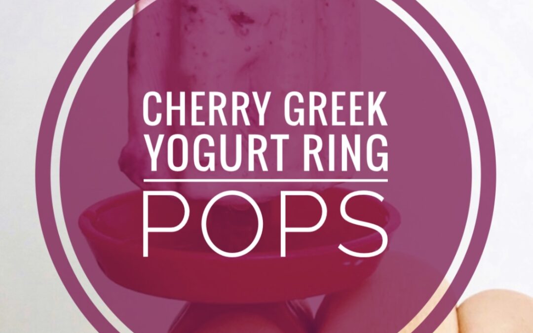 Greek Yogurt Cherry Ring Pops