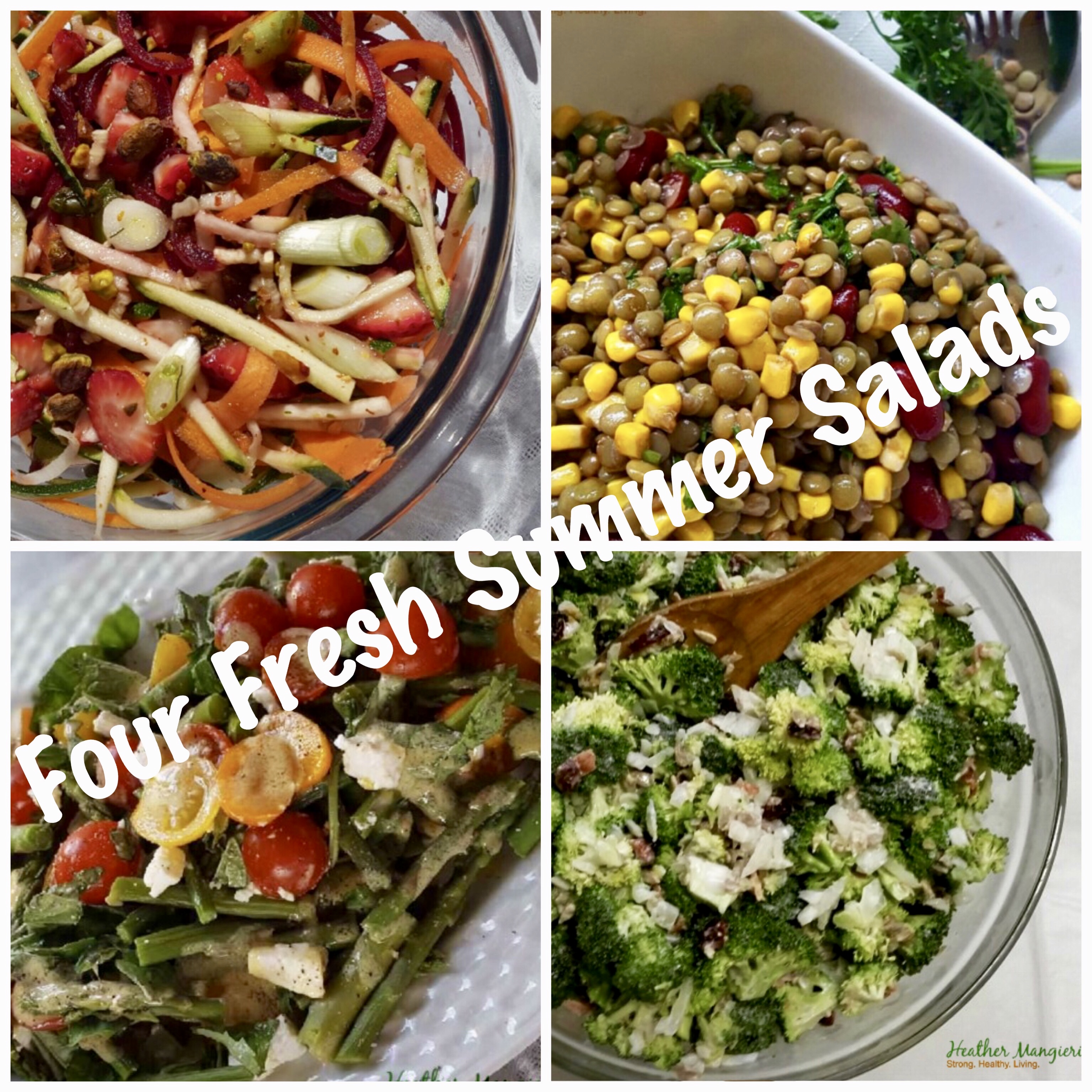 Four Fresh Summer Salads for your next picnic or party