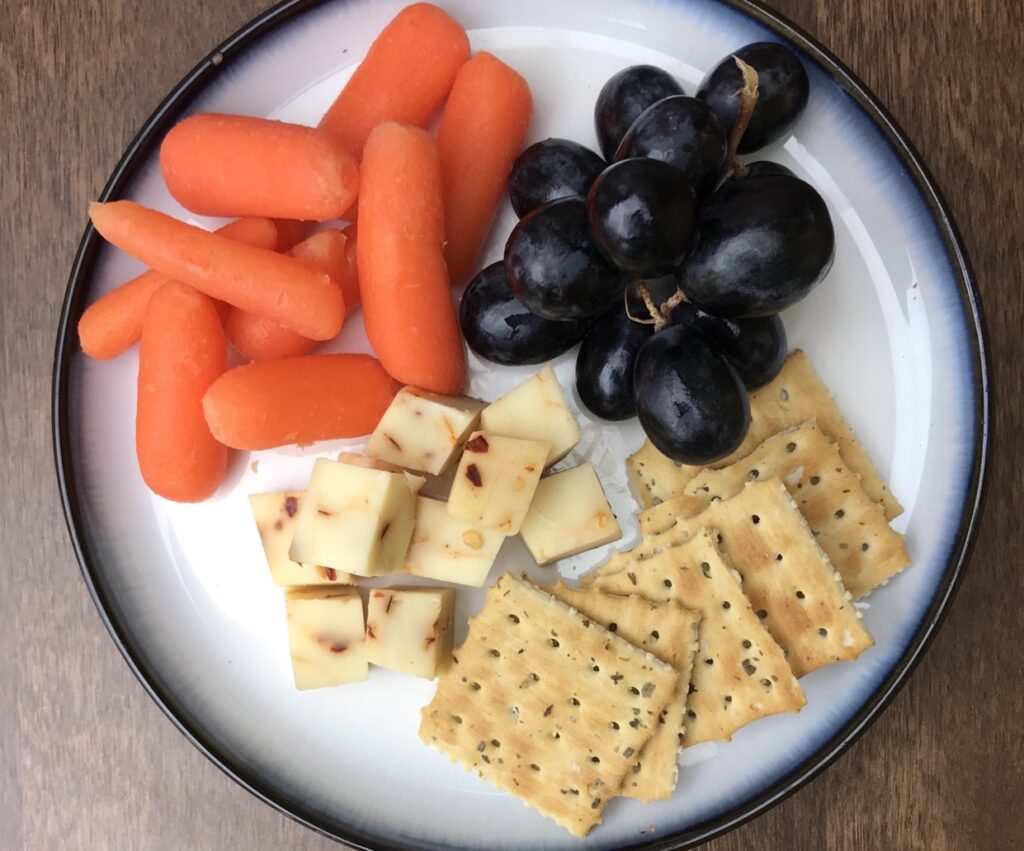 A fruit and cheese platter is a great way to beat the heat