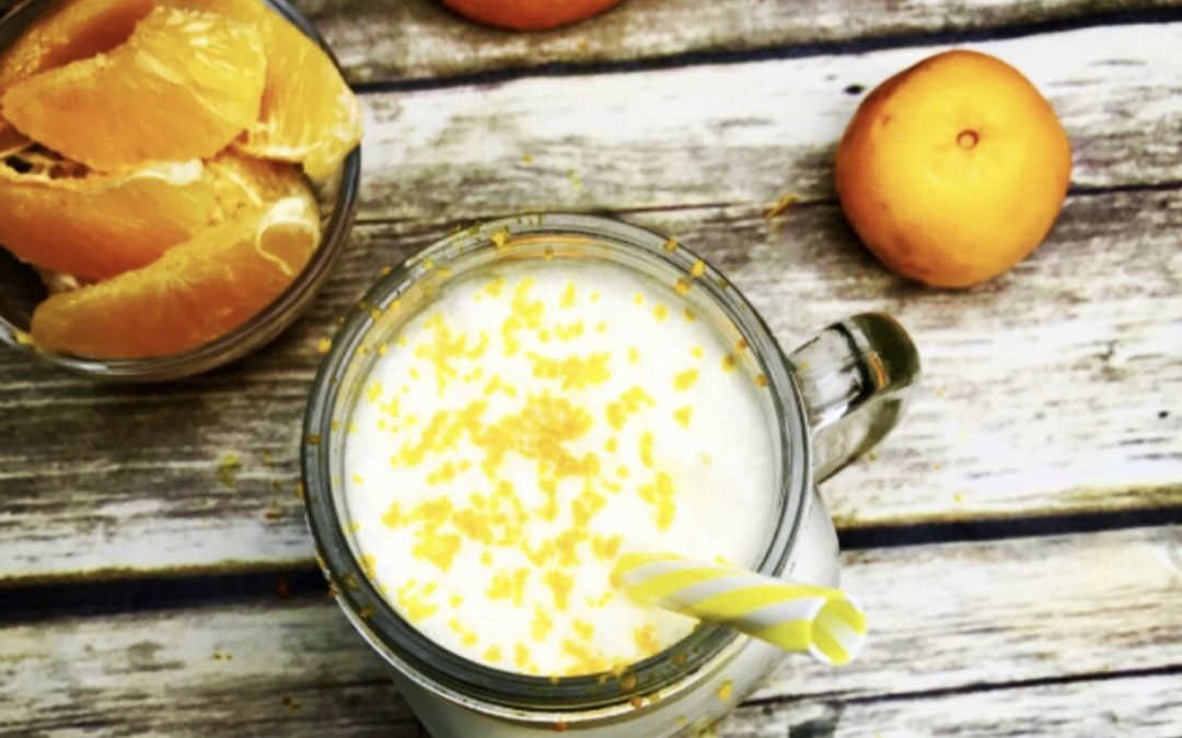 Protein Packed Orange Creamsicle Smoothie Heather Mangieri Nutrition