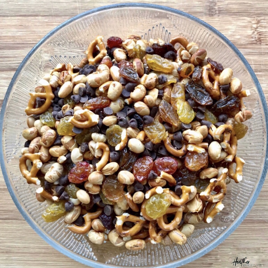 A Trail mix made right is a great balanced snack idea