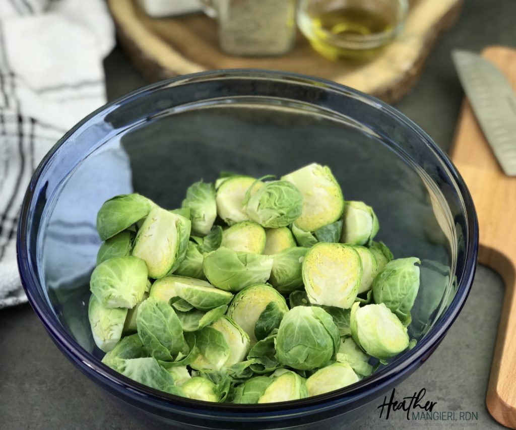 How to make healthier oven roasted Brussels Sprouts