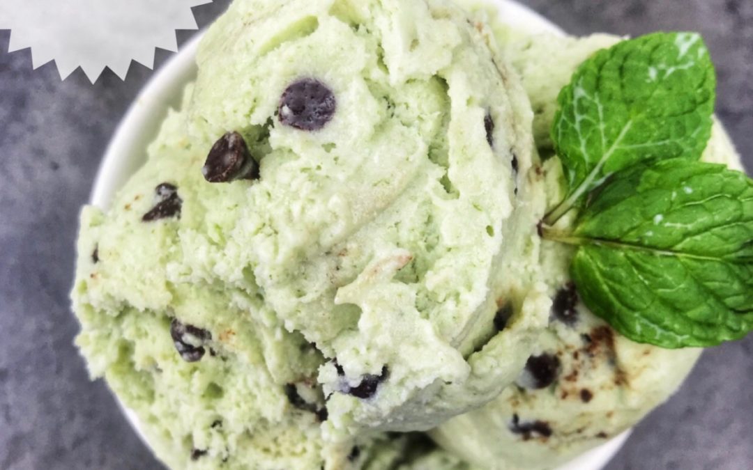 Protein packed mint chocolate chip ice cream
