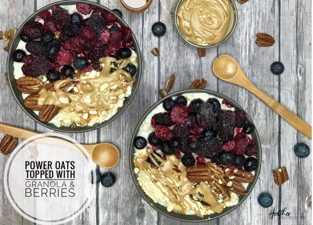 Power Protein Oats with Nuts & Berries - Heather Mangieri Nutrition