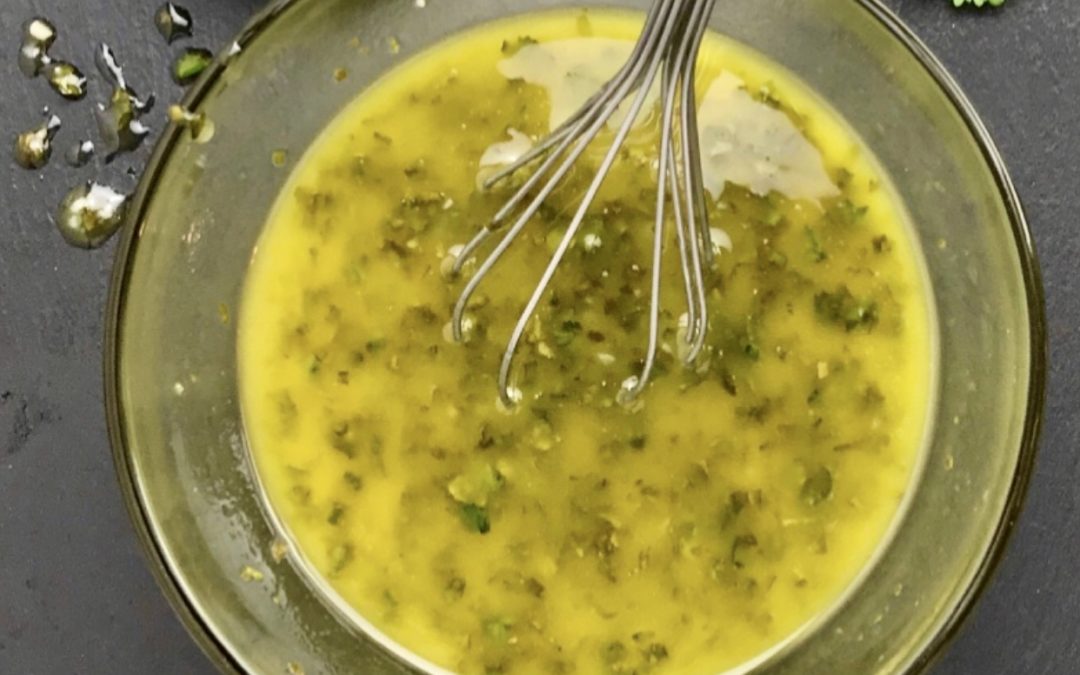 This homemade lime cilantro vinaigrette is made with only a few ingredients and can be used to dress salads, marinade chicken and fish, or to add flavor to rice, noodles and more.