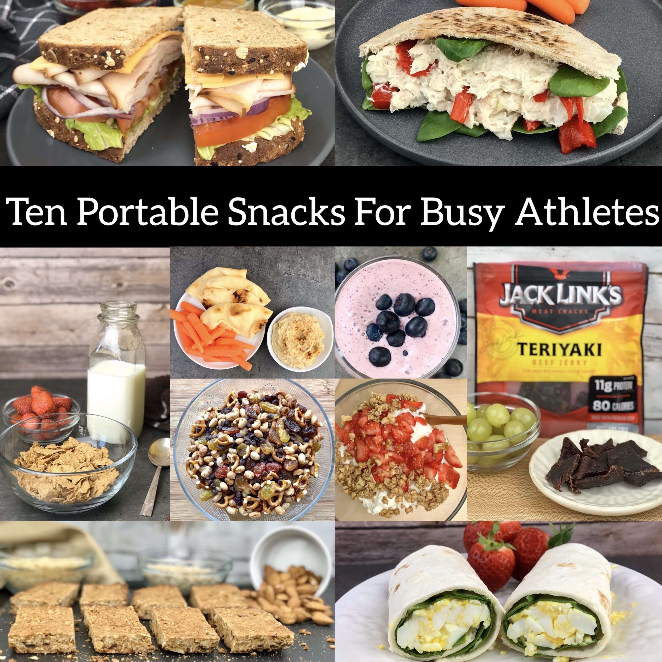 Recipes for healthy sports snacks