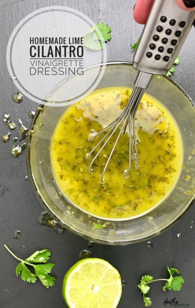 How To Make Homemade Lime Cilantro Vinaigrette Dressing