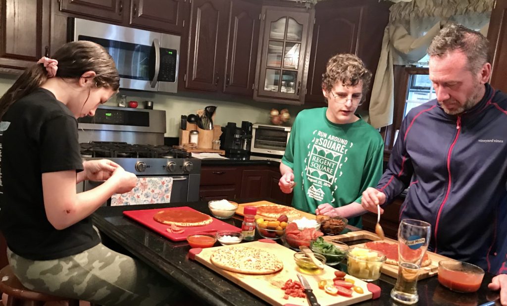 Looking for a fun, family activity that even teenagers will enjoy? Take to the kitchen and challenge your crew to a friendly pizza competition.