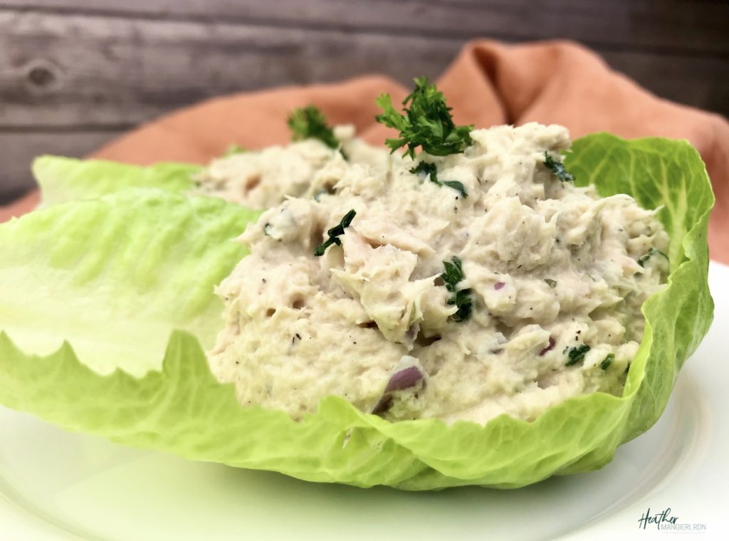 This simple tuna salad recipe combines only a few basic ingredients for a flavor-filled, protein-packed meal or snack that can be eaten at home or on-the-go