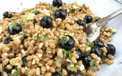 Whole Grain Wheat Berry And Blueberry Salad