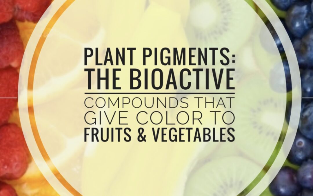 The four major plant pigments that give fruits and vegetables their beautiful colors, have more to offer than just vitamins and minerals – they offer potential health benefits, including protection against disease and disease processes.