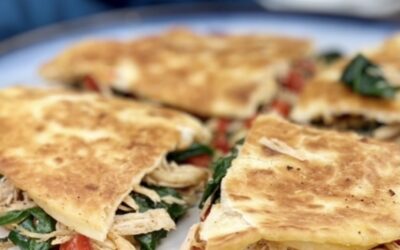 Easy Chicken And Spinach Quesadilla
