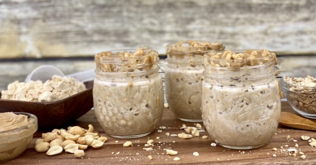 If you love peanut butter, you’re going to love these peanut butter protein overnight oats! Make them in advance so you have a quick, no-cook breakfast or protein-packed snack during the day.