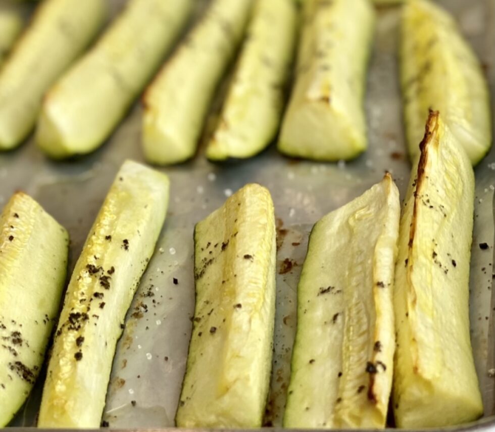 OvenRoasted Zucchini Heather Mangieri Nutrition