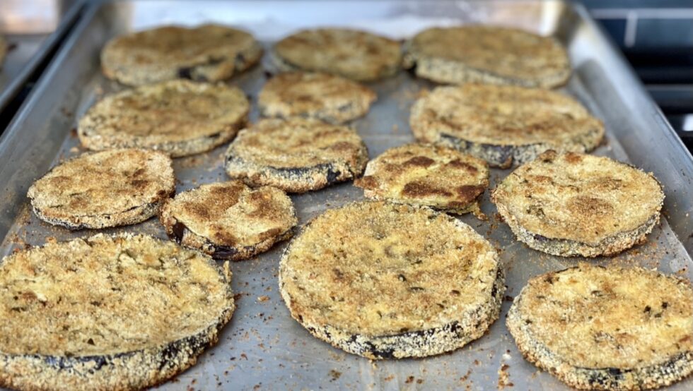 Easy, Healthier Baked Eggplant Parmesan Heather Mangieri Nutrition