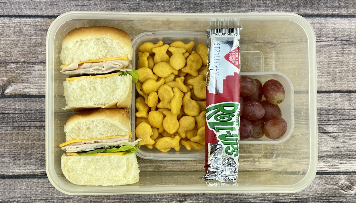 Turkey & Cheese Sliders - School Lunch