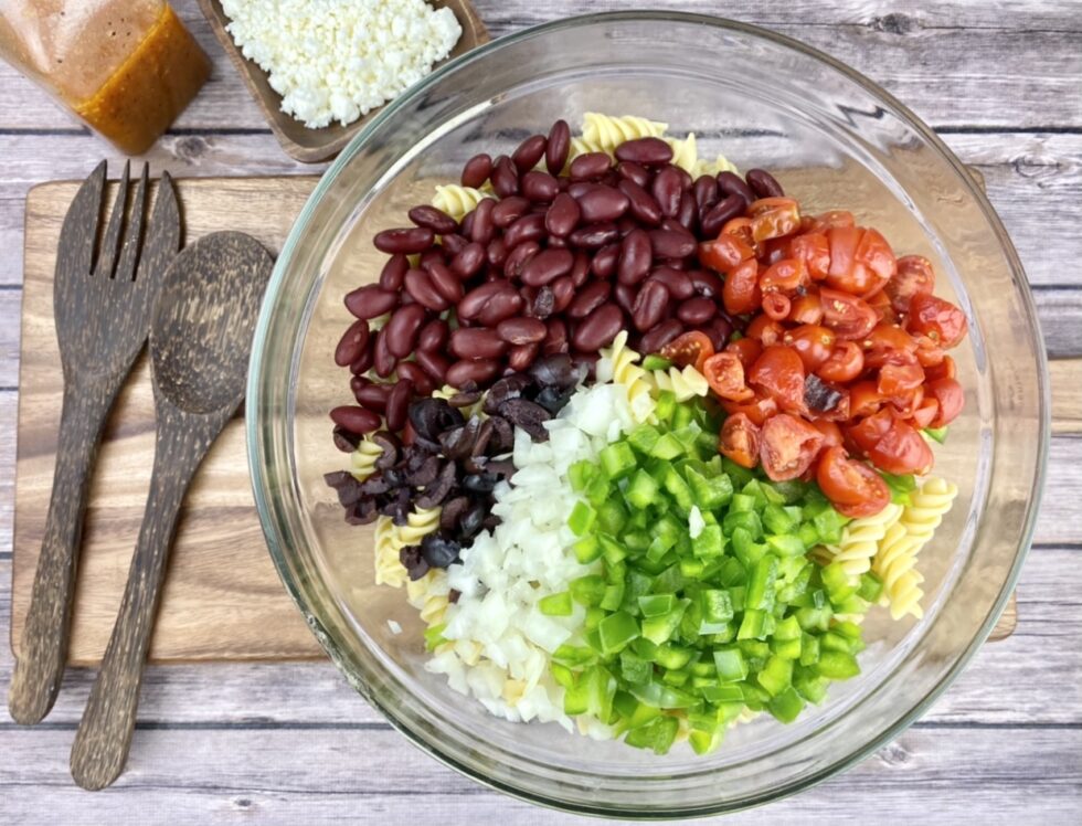 ProteinPacked Pasta Salad Heather Mangieri Nutrition