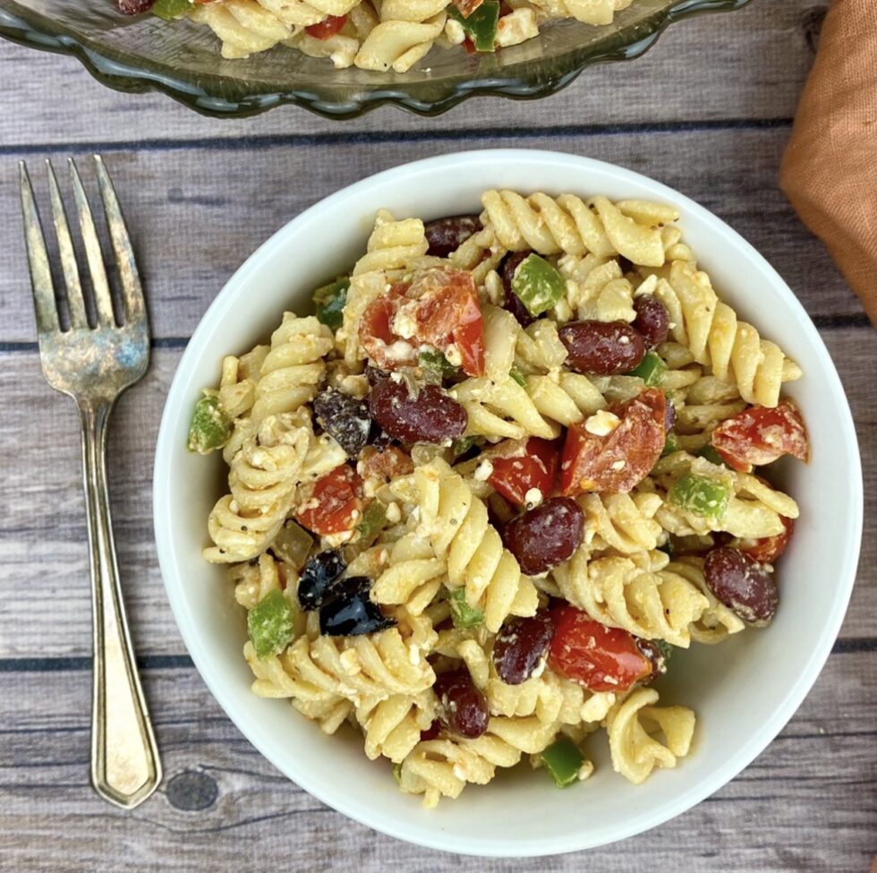 ProteinPacked Pasta Salad Heather Mangieri Nutrition