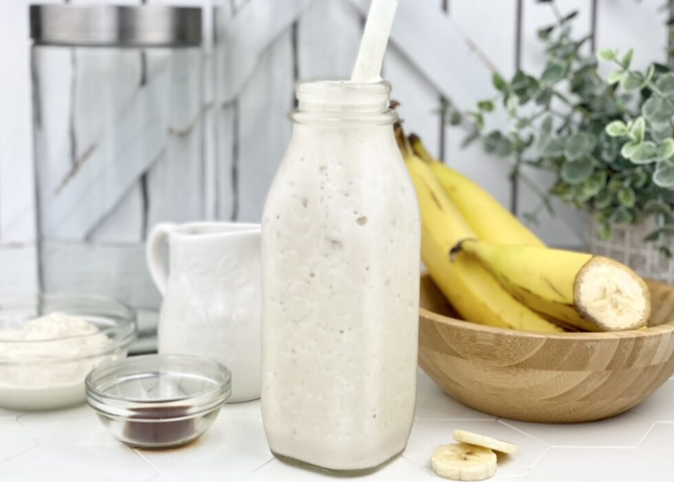 Banana Protein Smoothie Heather Mangieri Nutrition